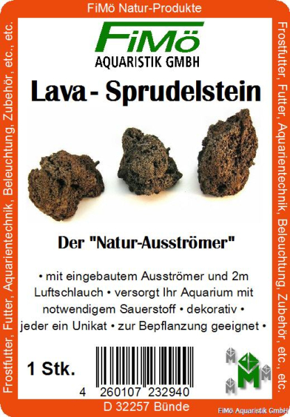 Lava-Sprudelstein mit Ausströmer